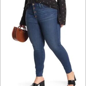Madewell Button Fly Mid Rise Skinny Jeans Size 36